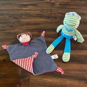 Organic Farm Buddies Barnyard Billy Cowboy and Frog Set